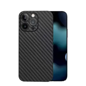 Koolstofvezel Harde Mobiele Telefoon Case Voor Iphone 13 Carbon Design Case Ultra Dunne Cover Voor Iphone 14 15 Pro Max Carbon Fiber Case