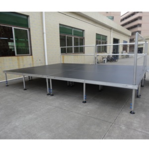 Plataforma de Escenario para Bodas de Aluminio, Escenario Móvil para Exteriores con Certificación CE, Fácil Montaje, Opción de Madera - Product Image 2