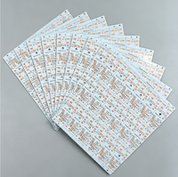 Circuit imprimé en aluminium personnalisé à une face MCPCB pour éclairage LED avec découpe en V, fabricant de circuits imprimés en aluminium OEM ODM