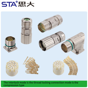 Cổng kết nối tín hiệu nguồn dạng ren, loại cái & đực, series M23, chuẩn IP67, số chân: 6, 8, 9, 12, 17, 19, bán buôn - Product Image 3