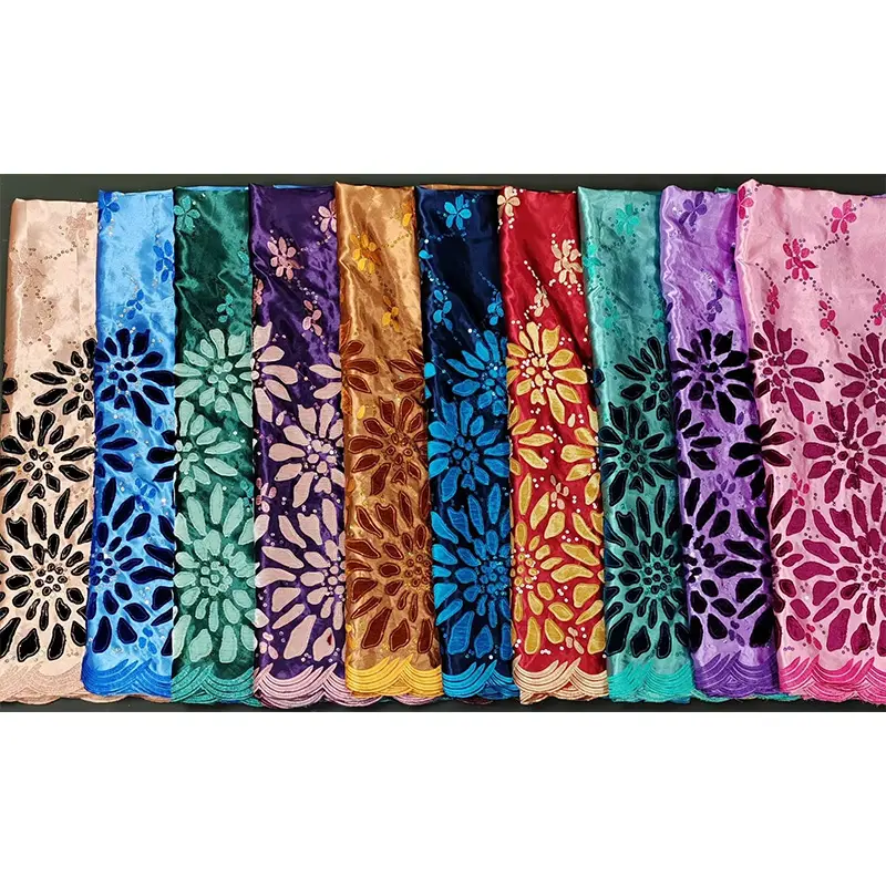 Ipek kadife kumaş yüksek kaliteli elbise dikiş el yapımı tasarımcı kumaş