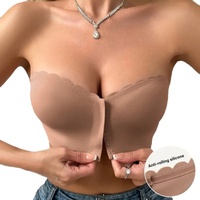 Soutien-Gorge sans Bretelles et sans Couture pour Femme, à Boucle Avant, avec Bonnets 3D et Bande Antidérapante en Gelée, Haut de Tube, Vente en Gros ODM