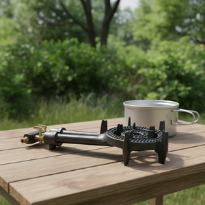 Estufa de gas portátil de hierro fundido de <span class=keywords><strong>2</strong></span> quemadores, quemador de gas antirust, placa de cocción doble de hierro fundido de alta resistencia para <span class=keywords><strong>cocina</strong></span> - Product Image 1