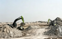 Marque mondiale renommée de machines de terrassement, Excavatrice sur chenilles électrique ZE550GES de 53,5 tonnes, double mode, climatisation