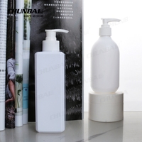 300ml Vide De Luxe Personnalisé Shampooing Et Conditionneur Bouteille Imprimé Corps Carré Bouteille de Pompe de Lotion Pour La Peau Et Les Cheveux Lotion