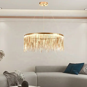 Minimalist Style Lighting Modern Tassel Chandelier LED Dining Room Luxury Art Living Pendant <b>Lamp</b> HM-SY-C-1760 Modern Tassel Cha - Product Image 1