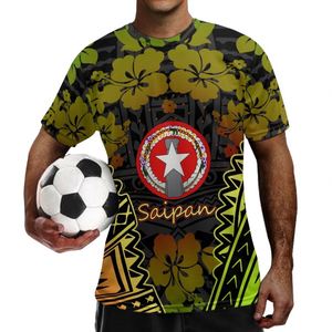 Maillots de <span class=keywords><strong>football</strong></span> bon marché pour équipe Polyester jeunesse élégant sport à manches courtes uniforme de <span class=keywords><strong>football</strong></span> polynésien Hibiscus Saipan Logo - Product Image 1