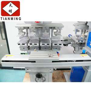 Semi-automatic four color servo shuttle ink tray pad printing <b>machine</b> - Product Image 3
