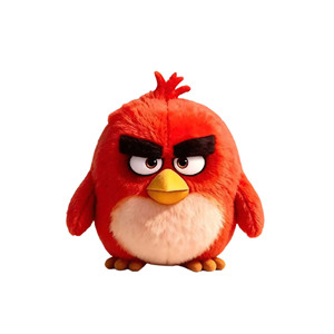 Nuovo Prodotto di Alta Gamma: Peluche Morbido e Carino a Tema Gioco Angry Birds Rosso, Regalo per Bambini, Ideale per Macchine Acchiappa-Giocattoli - Product Image 2
