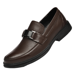 Zapatos Oxford de Vestir para Hombre, de Cuero Vacuno Genuino, con Diseño a Cuadros, Antideslizantes, Ligeros, Ideales para Negocios, Fiestas, Bodas, Invierno - Product Image 1