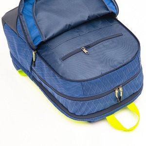 Blue <b>Large</b> Capacity Short Trip Lightweight Versatile <b>Backpack</b> Rhombus Grid Multi-functional Student <b>School</b> Bag Casual Bag - Product Image 2