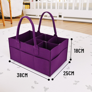 Baby Gift Flt Diaper Storage <strong>Bag</strong> Safe Felt Diaper Caddy Organizer Mummy <strong>Nappy</strong> <strong>Organiser</strong> - Product Image 2