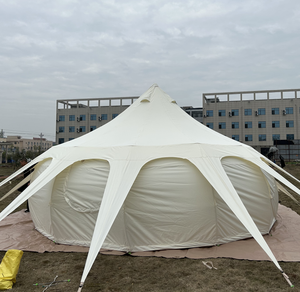 Carpa de Lujo Tipo Loto para Exteriores - Espaciosa Casa de Glamping Tipo Loto con Ventanas, Impermeable y Transpirable, Ideal para Campamentos Familiares - Product Image 1