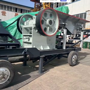 Mobiler Dieselmotor-Steinbrecher PE250x400 Backenbrecher mit max. 20t/h Kapazität Motor & Lager für Bergbau & Bauwesen - Product Image 1