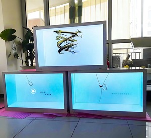Nouvelle vitrine holographique transparente YINGTOUCH de <span class=keywords><strong>86</strong></span> pouces, affichage interactif tactile 3D, publicité virtuelle humaine numérique tout-en-un - Product Image 2