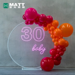 Mat Drop Shipping PAS QUANTITÉ MINIMALE DE COMMANDE Partie Inscrivez Personnalisé Neon Light Signe Acrylique Led Lettres d'anniversaire nombre Bonjour 30 Oh Bébé 21 Néon Signe - Product Image 3