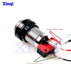 Bán Buôn Chất Lượng Cao 33Mm Nhỏ Vòng Chrome Chiếu Sáng 1P 2P Đồng Xu LED Arcade Bắt Đầu Push Button Với Cho Trò Chơi Máy - Product Image 6