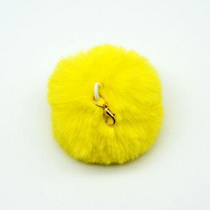 2023 Mới 8Cm 3.1Inch Giả Thỏ Lông Bóng Với Tôm Hùm Nhỏ Clasp Handmade Giả Lông Poms Poms Cho Tự Làm Mũ Vải Trang Trí - Product Image 4
