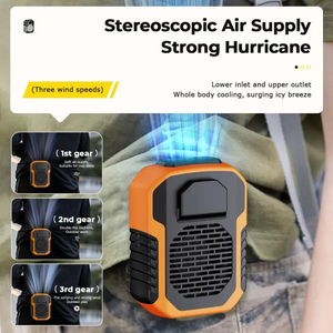 Ventilador Portátil Recargable de 3 Velocidades con Banco de Energía de 6000 mAh y Cargador de Batería de Emergencia - Product Image 5