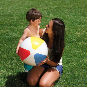 Ballon de plage gonflable en <span class=keywords><strong>PC</strong></span> écologique personnalisé avec logo imprimé, ballon publicitaire - Product Image 3