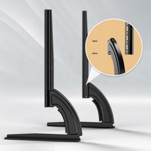 <strong>Universal</strong> <strong>Table</strong> <strong>Top</strong> <strong>TV</strong> <strong>Stand</strong> Base <strong>TV</strong> Legs with Height Adjustment Fits Most 32-75 Inch LCD LED Flat Screen <strong>TVs</strong>