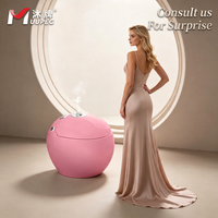 Toilette intelligente de haute qualité en forme d'œuf, colorée, avec nettoyage automatique électrique, siège chauffant, réservoir d'eau intégré, siphon en S