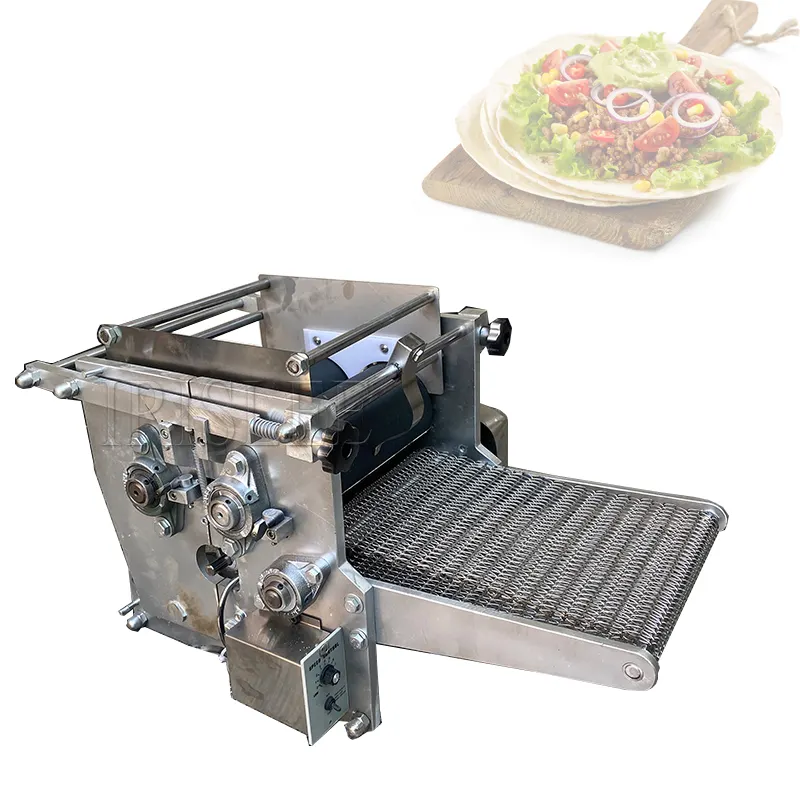 Machine automatique industrielle pour la fabrication de la farine de maïs tortilla mexicaine Taco Roti Maker Press Pain Grain Product Tortilla Machine