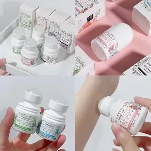 Ücretsiz örnek boş 30ml 60ml plastik HDPE plastik rulo topu taşınabilir seyahat Deodorant tı rulo Serum kapları üzerinde ilaç şişesi