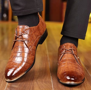 Zapatos Oxford de Vestir para Hombre, de Cuero Genuino, Punta Cerrada, Sin Cordones, Impermeables, Antideslizantes, Ligeros, Color Marrón Evergreen, para Oficina y Carrera Profesional - Product Image 6