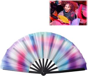 พัดมือโฮโลแกรม Kpop สีสันสดใส คุณภาพดี ขนาดใหญ่ พิมพ์โลโก้ตามสั่งส่วนตัว QM - Product Image 6