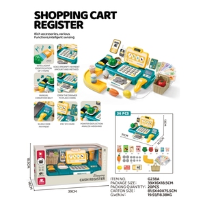 <span class=keywords><strong>Caisse</strong></span> <span class=keywords><strong>enregistreuse</strong></span> pour enfants améliorée, jouets, guide vocal, scanner, reconnaissance intelligente des achats et autres modes - Product Image 5