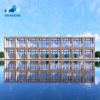Maison mobile de luxe préfabriquée personnalisable, bâtiment scolaire modulaire, dortoir, appartement, bureau, hôtel préfabriqué en conteneur