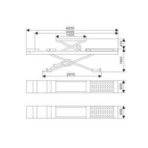 Gunting <span class=keywords><strong>Lift</strong></span> Besar Level Ganda, Gunting Penyelaras Roda/Pengangkat Gunting Mobil Otomatis Di Tanah - Product Image 4