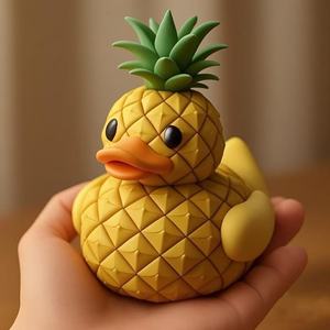 Nuevas Ideas de Productos 2026: Adorno Navideño de Resina Hecho a Mano, Figura de Pato con Frutas, Decoración Moderna para el Hogar, Cosplay, Adorno Caprichoso para Interiores - Product Image 5