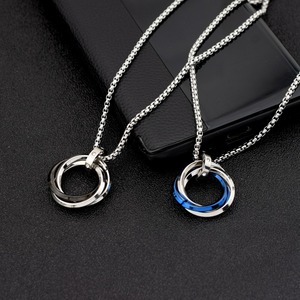 2026 Hot Selling Exquisite <b>Titanium</b> Steel Geometric Pendant Necklace Fashionable Unisex's Necklaces Wholesale Jewelry - Product Image 2