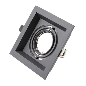 Faretto da Incasso in Acciaio Inox Nero 12V Gu5.3 MR16 Illuminazione da Interno Orientabile a Soffitto - Product Image 2