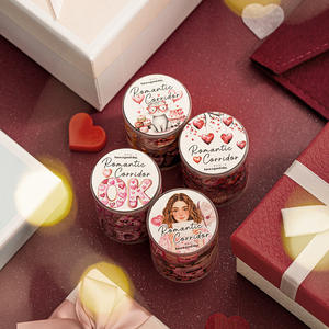 1 rollo de cinta troquelada serie de claustro romántico personaje vida manual Collage Base pegatinas - Product Image 2