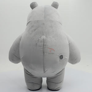 Costume de mascotte Grizzly et Ours gris pour événements et activités de location, 2,2 m, grande taille, pour adultes, tenue de performance, costumes de marche - Product Image 3