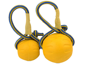 Best Selling Promotional Pet Tug Toy Eva Dog Training Amusing Toy Resistant Bite Pet Knot Ball Toy