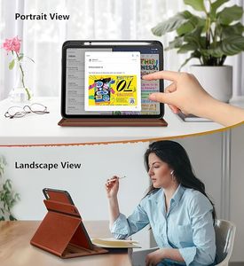เคส A16 <span class=keywords><strong>iPad</strong></span>, เคส <span class=keywords><strong>iPad</strong></span> รุ่นที่11/10th (2025/2022) เคสหนังพรีเมี่ยมหมุนได้360องศาพร้อมที่ใส่ดินสอ - Product Image 4