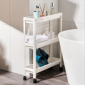 Estantes para habitación cuarto de baño Baño capas de plástico carro dormitorio cama de pie <span class=keywords><strong>brecha</strong></span> con ruedas - Product Image 6