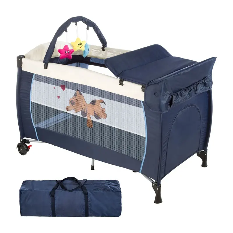 China Factory Wholesale Modern Metal Travel Cot for Babies Portable and Folding for Hospital Bedroom School Outdoor Use