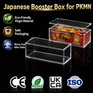 Boîte de présentation en acrylique pour boîte de boosters japonaise Pokémon 151 30ème anniversaire, protection UV, boîte magnétique pour cartes Pokémon TCG - Product Image 1