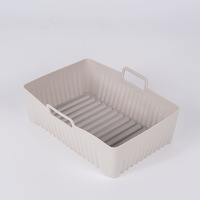 Tapis de cuisson rectangulaire pliable en silicone résistant à la chaleur pour friteuse à air, panier de four, plateau de cuisson, outil de cuisson pour la cuisine domestique