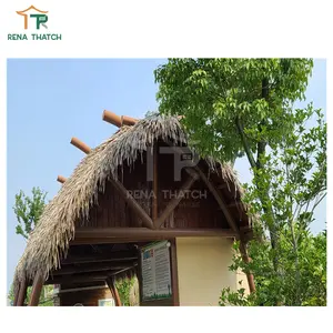 Fireproof Thatch Roofing Cheap And Durable Synthetic Artificial Thatch Roof Gazebo Plastic Roof Thatched Umbrellas Tiles