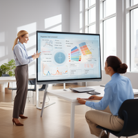 4k gros Android/fenêtre Ops 110 pouces carte intelligente interactive Multi Touch Scree ordinateur de tableau blanc interactif pour l'éducation