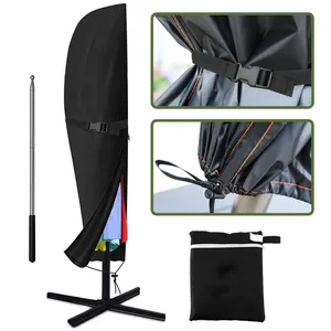 <span class=keywords><strong>Housse</strong></span> de <span class=keywords><strong>parasol</strong></span> Tissu Oxford 420D Imperméable pour parapluie en porte-à-faux <span class=keywords><strong>Housse</strong></span> zippée pour 2.7 m à 3.4 m Résistant aux UV Anti-Fading - Product Image 1