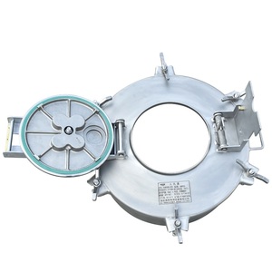 Couvercle de manhole antidéflagrant à six griffes en acier inoxydable 304 DN500 à ouverture rapide, utilisé pour les véhicules chimiques - Product Image 2
