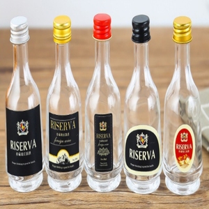 Bouteilles en verre de vin et de gin personnalisées de 350ml 500ml 700ml 750ml avec joint en liège Bonne qualité à prix raisonnable Logo personnalisé Bienvenue - Product Image 4