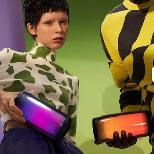 Chúng tôi DDP Top màu xanh xung 5 di động cho loa Bluetooth với đèn LED rực rỡ cho nhà hát bên sử dụng ngoài trời - Product Image 1